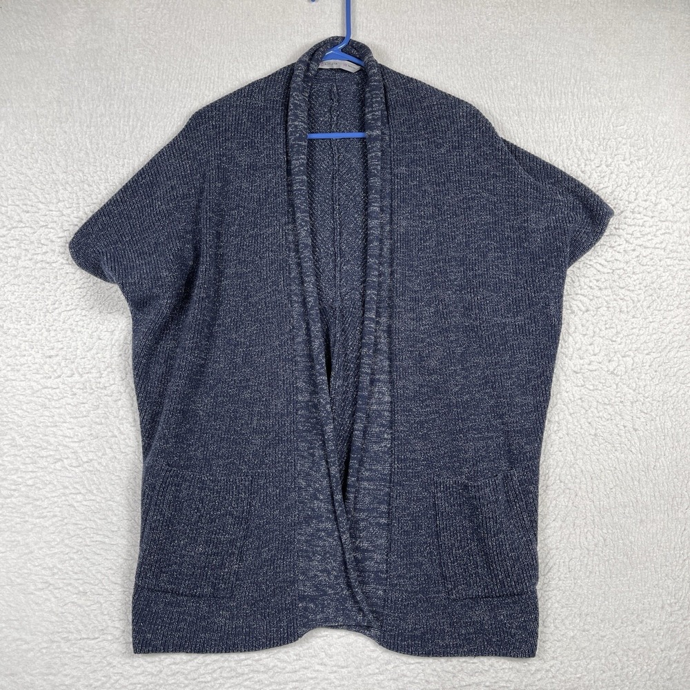 Athleta Sweater Womens Small Medium Blue Knit Daylight Vest Slouchy Lounge Cozy